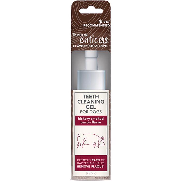 Tropiclean Enticers Tooth Gel Hickory Rökt Bacon 59ml