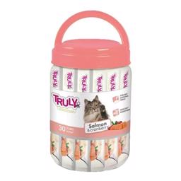 Truly Cat Creamy Slickable Lax & Cranberry Flytande Cat Treats 30 st