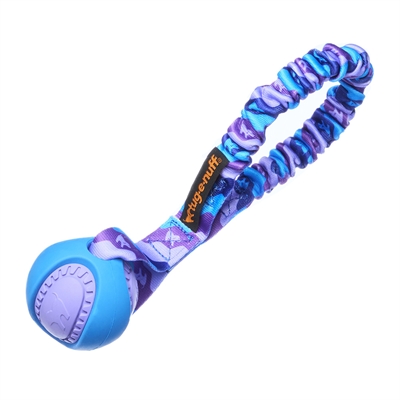 Tug-e-nuff Pocket PowerBall Bungee Dummy med Boll Lila och Blå 24cm