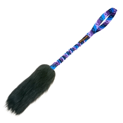 Tug-e-nuff WondaBaa Bungee Dummy med fårskinn rosa och blå rem i 58cm