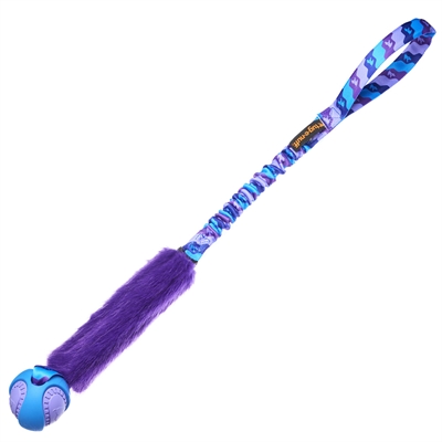 Tug-e-nuff Fauxtastic PowerBall Bungee Lila Konstpäls med Dummy och Boll 63cm