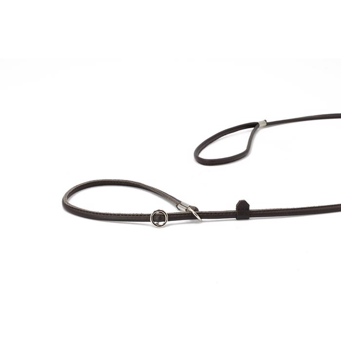 Utställnings Läder Set Justerbart Small MÖRKBROWN