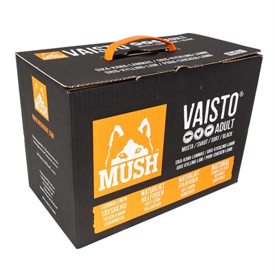 MUSH Barf Fryst Råfoder Vaisto Svart 10 Kg