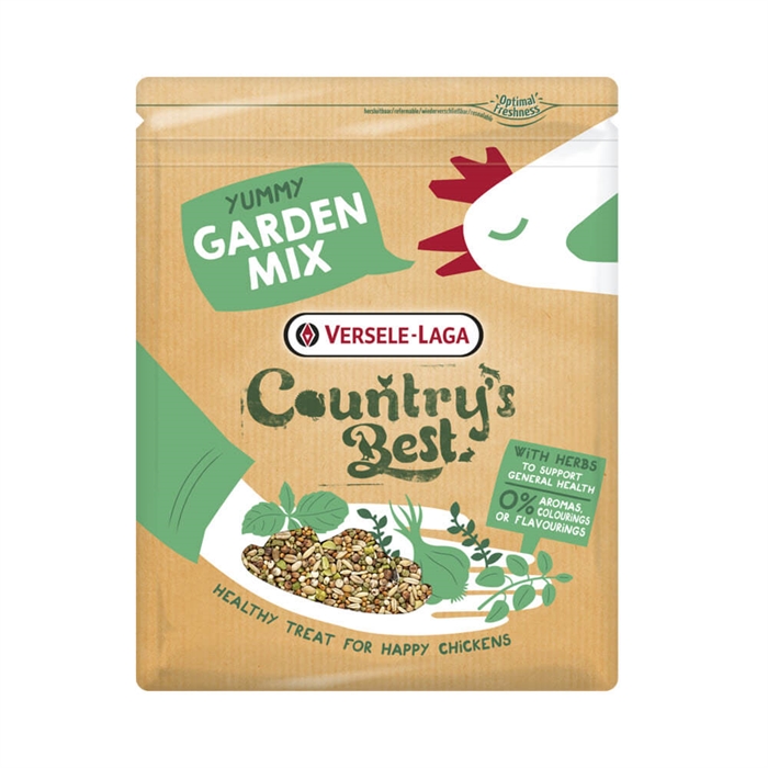 Chicken Snack Garden Mix 1 kg Skäm bort dina kycklingar med Guf