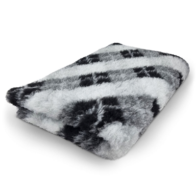 Vet Bed Extra Soft Design Grey & Black Scottish  100 x 150 cm