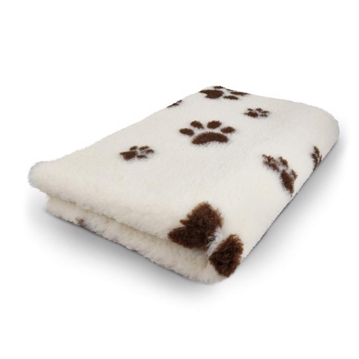 Vet Bed Extra Soft Design Beige med Bruna Tassar 100 x 150 cm