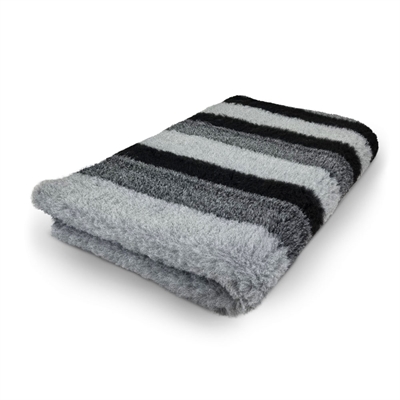 Vet Bed Extra Soft Design Grey Stripes 100 x 150 cm