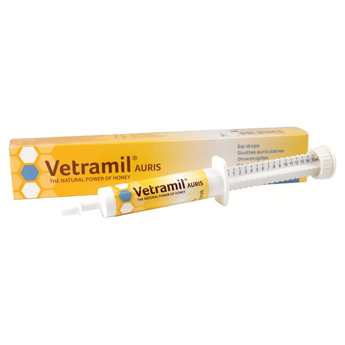 Vetramil Auris örondroppar för hundar, katter och andra husdjur 15ml