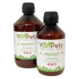VitaPetz Loppe och Fästing Förebyggande För Hunden Protect med Citrongräs
