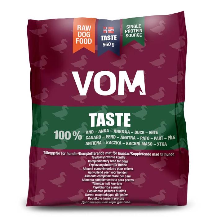 VOM Taste Raw food Frysta köttbullar med anka 15 påsar à 560g