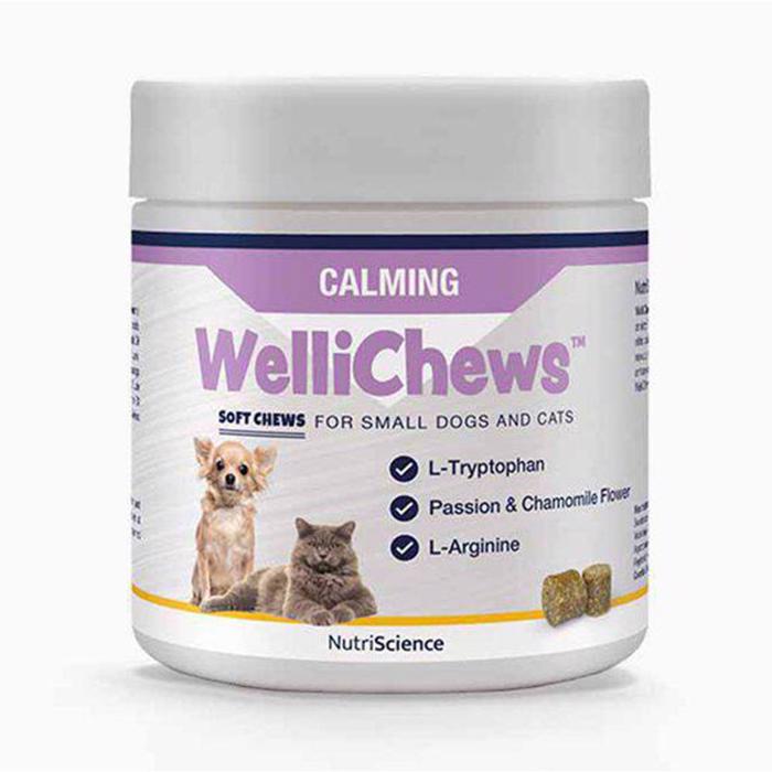 WelliChews Fodertillskott Godbitar Calming Små Hundar & Katter 120 st