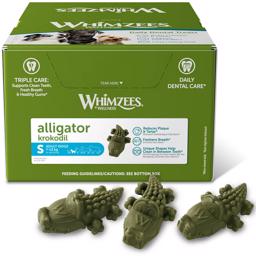 Whimzees Chewing Alligator LITEN Glutenfri Vegan 150st GRÖN