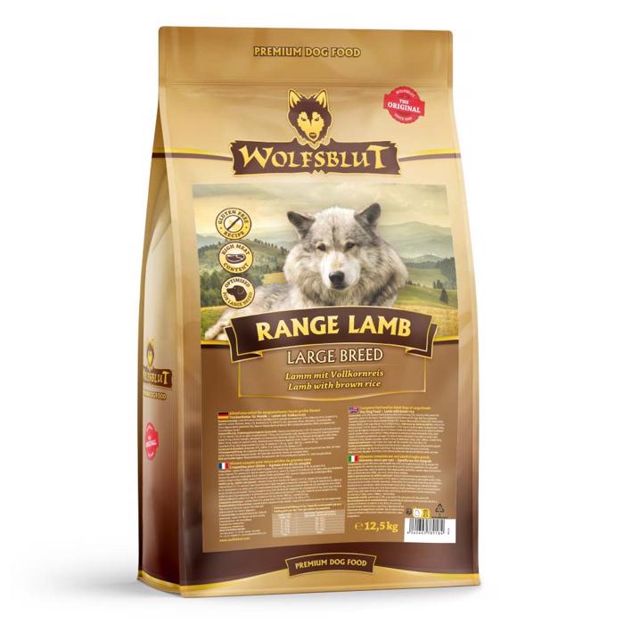 Wolfsblut Hundfoder För Vuxna Hundar av Stor Ras Range Lamb med Lamm 12,5 Kg