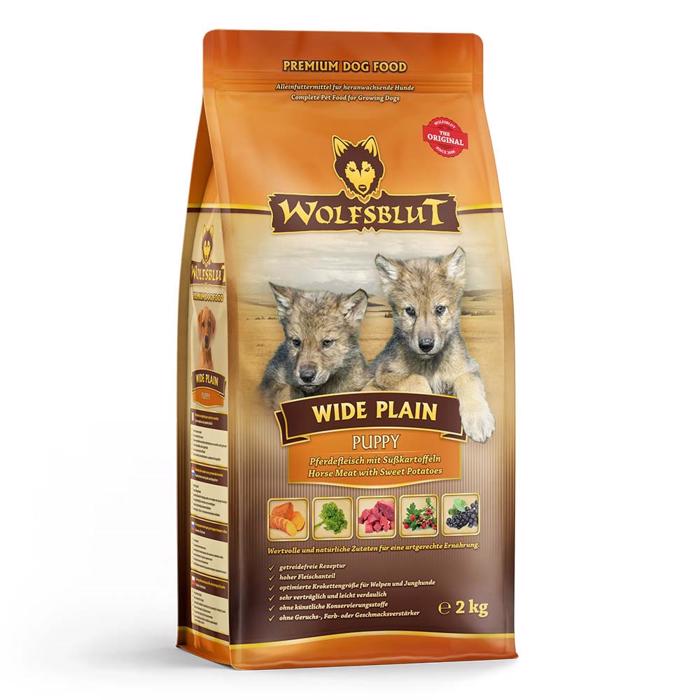 Wolfsblut Wide Plain PUPPY Hundfoder Med Häst 2 kg