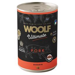 Woolf Ultimate Wet Dog Food med Fläsk & Linfröolja 400g