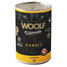 Woolf Ultimate Våtfoder för Hund med Kanin & Tomat 400g