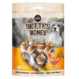 Zeuz Better Bones Soft Treats Rawhide Free Healthy Ben 219 gram Kyckling