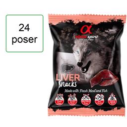 Alpha Spirit Grain Free Treats With LEVER I Bag 50gram MEGA KÖP 24 påsar