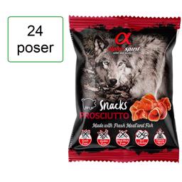 Alpha Spirit Spannmålsfria godsaker med PROSCIUTTO skinka i påse 50 gram MEGA KÖP 24 påsar