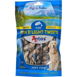 Antos Fish D'Light Twists Just Fish Läckra fiskrullar 100g