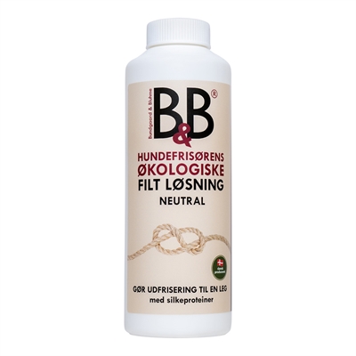 B&B Hundfrisörens Ekologiska Neutrala Tovlösning För Pälsen 120g