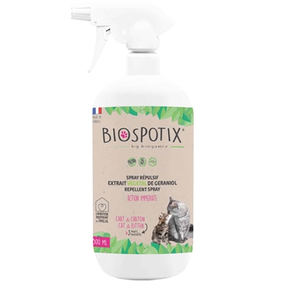 Biospotix Loppmedel Spray För Katter Helt Naturligt 500ml