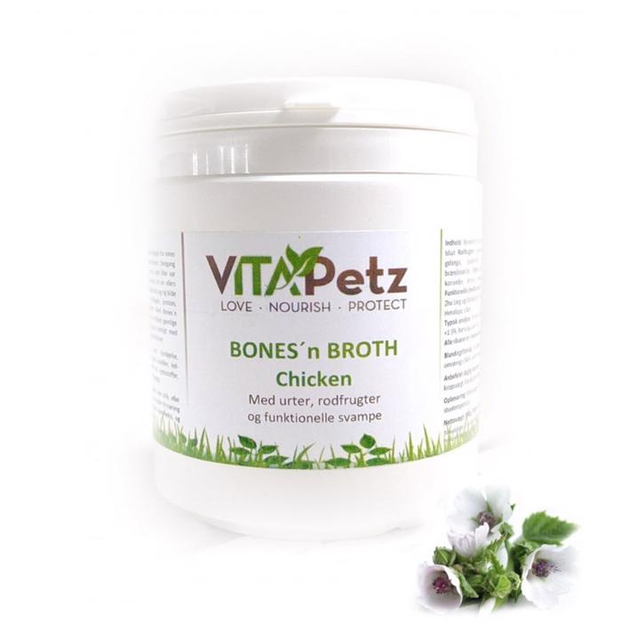 VitaPetz Bones\'n Broth Kyckling med örter, rötter och funktionella svampar