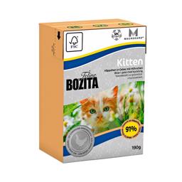 BOZITA Kattmat för kattungar Bitesås med kyckling 91%
