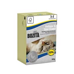Bozita Feline Indoor & Sterilized Wet Food 93% Rent kött 190g