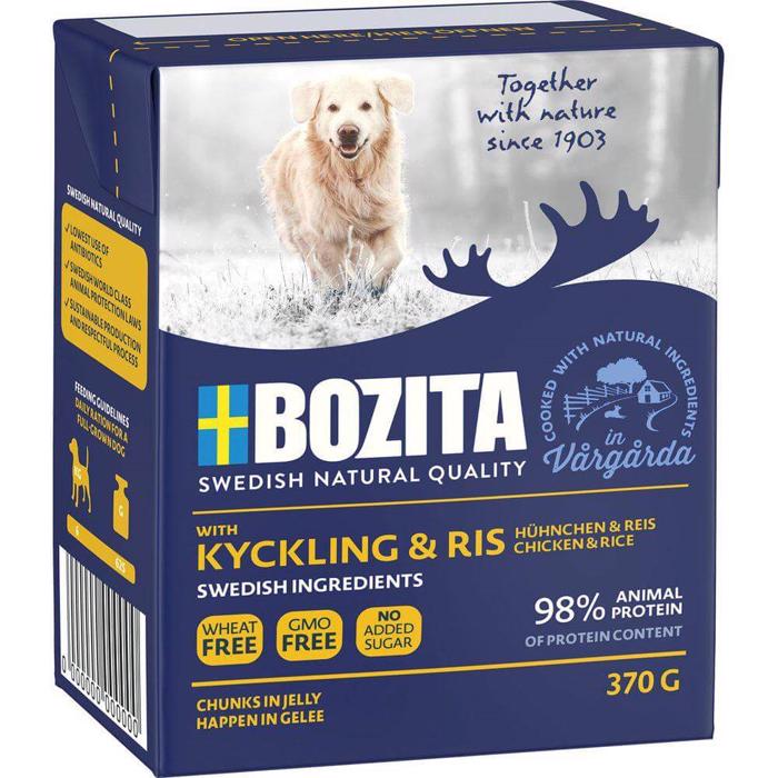 BOZITA Naturals Chicken & Rice våtfoderbitar i gel