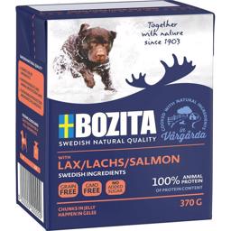 BOZITA Naturals Lax Våtfoder för hundar Laxbitar i gel