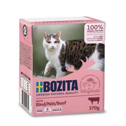 BOZITA Kattfoderbitar i sås med 100 % färskt nötkött
