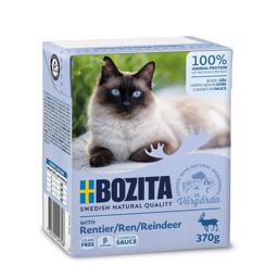 BOZITA Kattfoderbitar i sås med 100 % färska renar