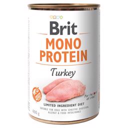 Brit Mono Protein Våtfoder till hund med Kalkon 400gr