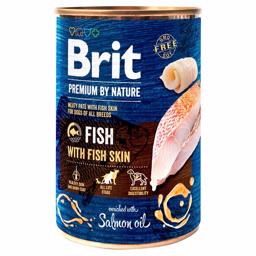 Brit Premium By Nature Våtfoder Fisk & Fiskskinn 400gr