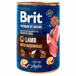 Brit Premium By Nature Våtfoder Lamm & Bovete 400gr