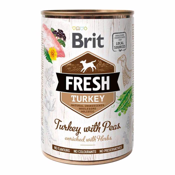 Brit Fresh Holistic Hundfoder med Kalkon och ärter 400 g