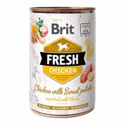 Brit Fresh Holistic Dog Food med kyckling och sötpotatis 400 g