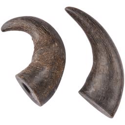 Flamingo Buffalo Horn Full Längd Äkta Buffelhorn 2 st Small