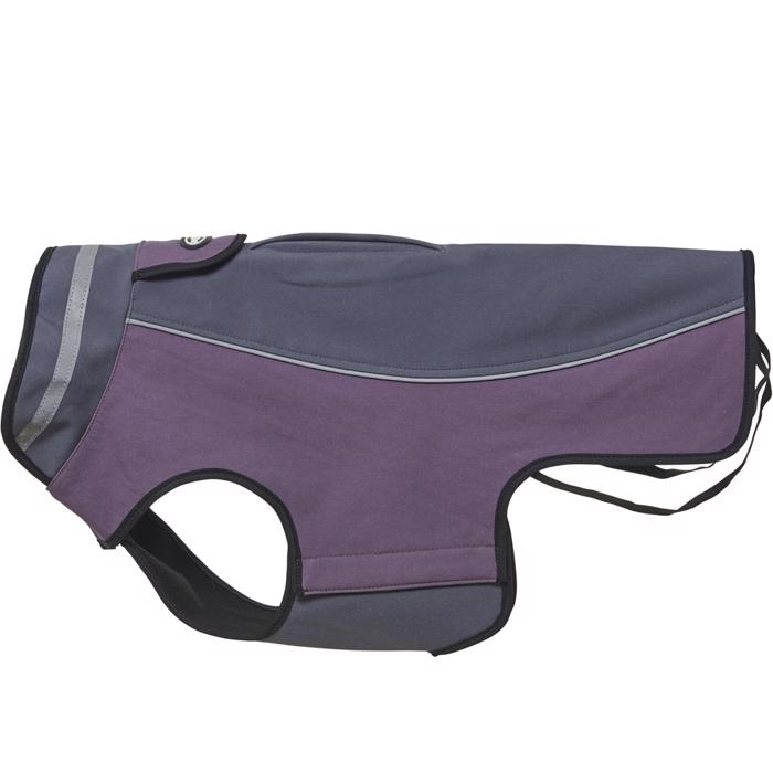Buster Softshell Hundjacka Grey Black Plum