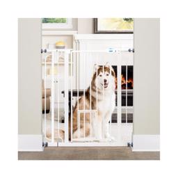 Carlson Dog Gate Extra Hög Med Kattlucka 104 x 74-99 cm