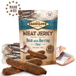 Carnilove Jerky Duck & Herring Fillet ProteinBar Med Anka & Sill