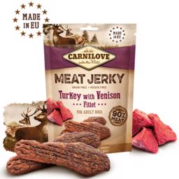Carnilove Jerky Turkey & Venison Fillet ProteinBar Med Kalkon & Vilt