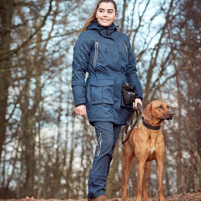 Catago Trainer Lång Damjacka i Night Sky Blue