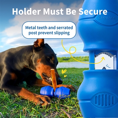 Chewise Bully Stick Holder för hundsnacks ROYALBLUE Medium