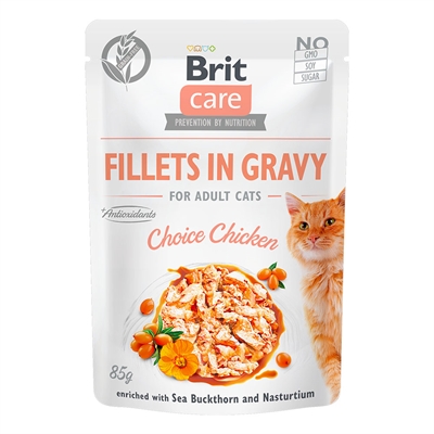 Brit Care Våtfoder Till Katt Choice Chicken Kyckling i Sås 85g