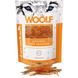 Woolf Chicken Seafood 100g hundsnack med skaldjur