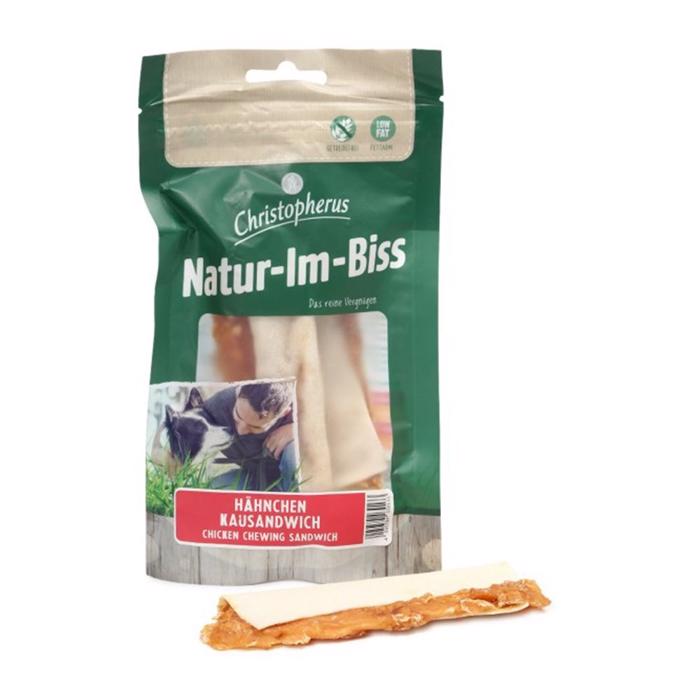 Christopherus Natur Im Biss En Äkta Kyckling och Nötkött Sandwich