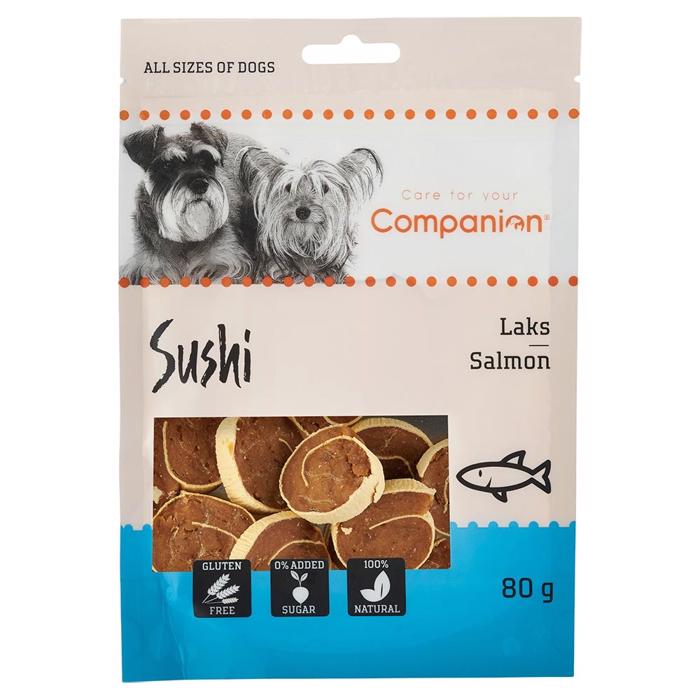 Companion Sushi Rullar med Lax För Hunden 80g