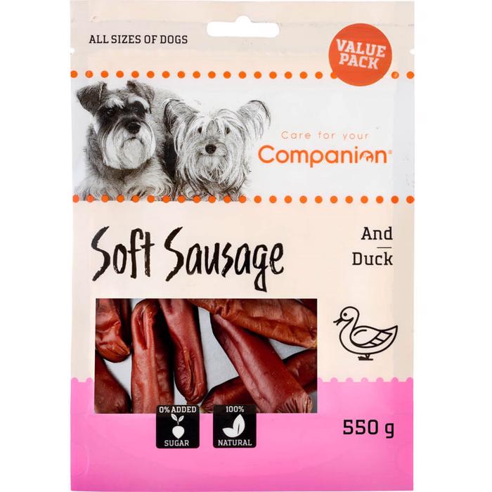 Companion Soft Sausage Läcker Korv med Anka 550g
